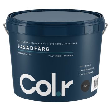 FASADFÄRG COL.R SVART 3 L