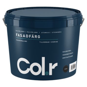 FASADFÄRG COL.R  SVART 10 L