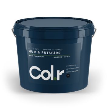 PUTS & MURFÄRG COL.R SVART 10 L