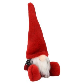 TOMTE SITTANDES RÖD LUVA 37CM