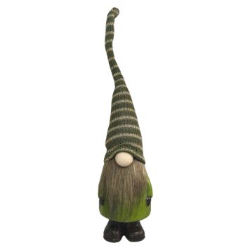 TOMTE STÅENDE GRÖN LUVA 31CM