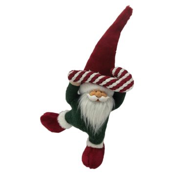 TOMTE POLKAGRIS RÖD/GRÖN 65 CM