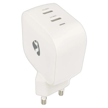 VÄGGLADDARE NEDIS 35W 2XUSB-C VIT