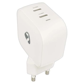 VÄGGLADDARE NEDIS 45W 2XUSB-C VIT
