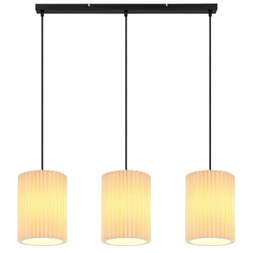 PENDELLAMPA GLOBO PAGE E27 3L SVART/NATUR