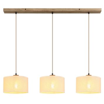 PENDELLAMPA GLOBO JULE E27 3L BEIGE