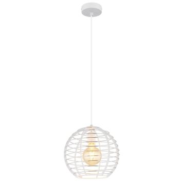 PENDELLAMPA GLOBO NESA E27 Ø28CM VIT