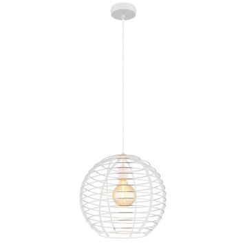 PENDELLAMPA GLOBO NESA E27 Ø35CM VIT