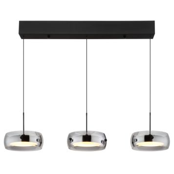 PENDELLAMPA GLOBO LIVION LED 3L SVART