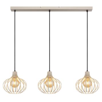 PENDELLAMPA GLOBO MATEO E27 3L CRÈME