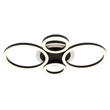 TAKLAMPA GLOBO LORETTA LED DIMBAR SVART