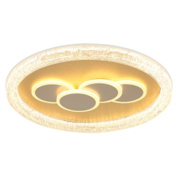 PLAFOND GLOBO LORAIN LED Ø49,5CM VIT/GULD