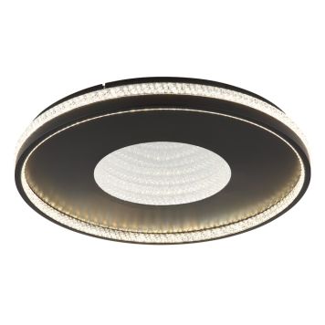 PLAFOND GLOBO SHIRLEY LED FJÄRRKONTROLL DIMBAR Ø50,5CM SVART