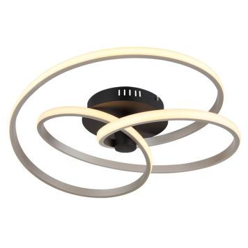 TAKLAMPA GLOBO GLYXAR LED SVART