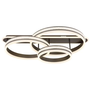 TAKLAMPA GLOBO GROUNI LED FJÄRRKONTROLL DIMBAR 80X50CM TITAN