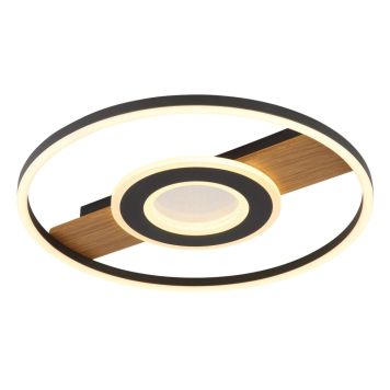 TAKLAMPA GLOBO PIKARA LED Ø40,5CM BRUN/SVART