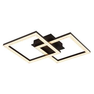 TAKLAMPA GLOBO SAPENA LED 52,6CM SVART