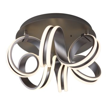 TAKLAMPA GLOBO KUNI LED FJÄRRKONTROLL DIMBAR 46CM GRÅ