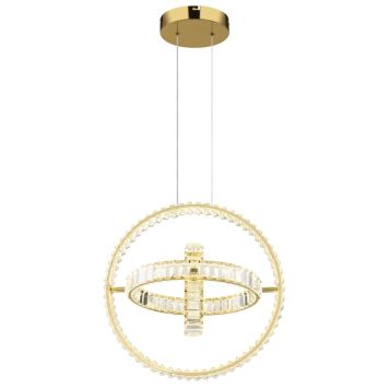 PENDELLAMPA GLOBO NEIL LED FJÄRRKONTROLL DIMBAR GULD