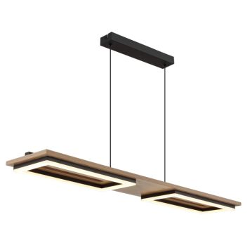 PENDELLAMPA GLOBO BRUCE LED BRUN/SVART