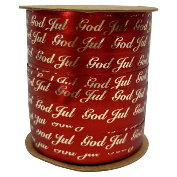 JULBAND GOD JUL 10MMX50M RÖD/GULD