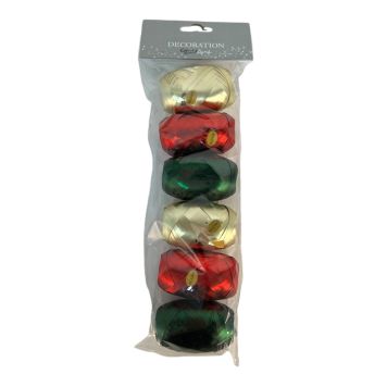 PRESENTSNÖRE 5MMX10M 6-PACK MIXADE FÄRGER