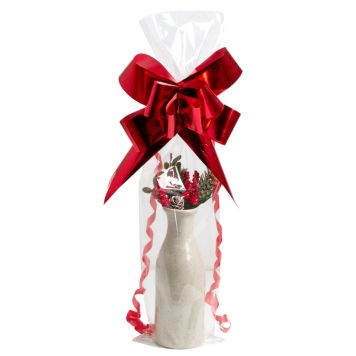 CELLOFANPÅSE ROSETT FLASKA 5X85CM 2-PACK