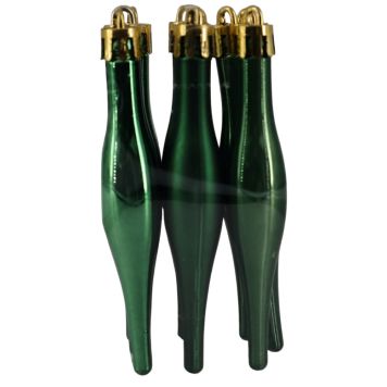 JULGRANSDEKORATION DROPPE 9CM GRÖN 9-PACK