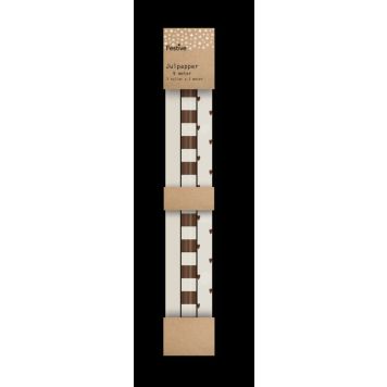 JULPAPPER 70CMX3M BRUN/CREME 3-PACK