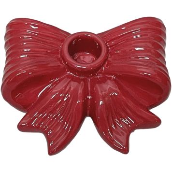 LJUSSTAKE ROSETT 12CM RÖD