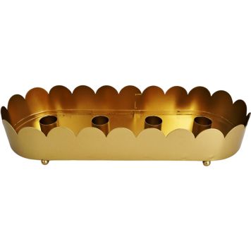 LJUSSTAKE 30X10,5CM GULD