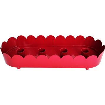 LJUSSTAKE 30X10CM RÖD