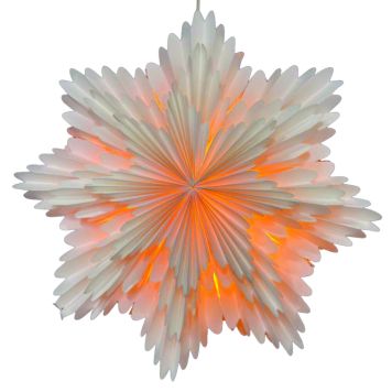 ADVENTSSTJÄRNA FALKENBERG SNÖFLINGA Ø50CM VIT