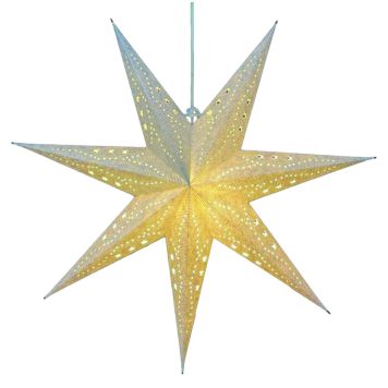 ADVENTSSTJÄRNA LILLEHAMMER Ø75CM VIT/SILVER