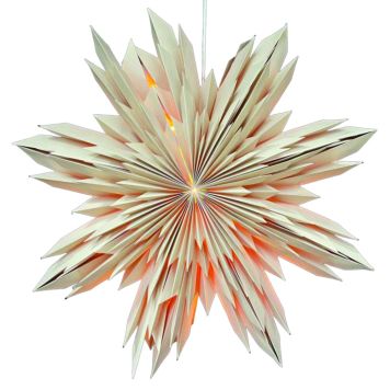 ADVENTSSTJÄRNA UMEÅ SNÖFLINGA Ø50CM BEIGE