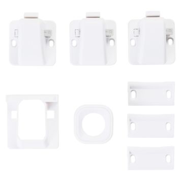 MAGNETLÅS NOR-TEC VIT 3-PACK