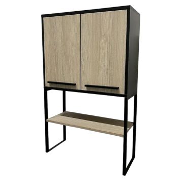 TVÄTTMASKINSSKÅP BAUHAUS 64,6X102,5CM SVART