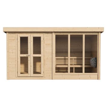 BASTUSTUGA NORDKAPP SOLSTUGA LOUNGE OBEHANDLAD 9M²