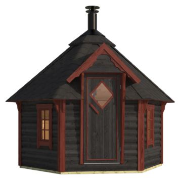 BASTUKÅTA NORDKAPP TRADITIONELL SVART 7M² 