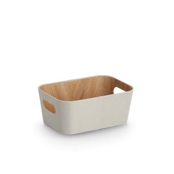 FÖRVARINGSLÅDA ZELLER 26X18CM BEIGE