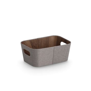 FÖRVARINGSLÅDA ZELLER 26X18CM BRUN