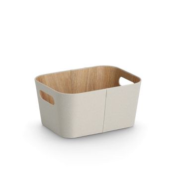 FÖRVARINGSLÅDA ZELLER 30,5X23CM BEIGE