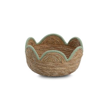 FÖRVARINGSKORG ZELLER Ø24CM BRUN/MINT