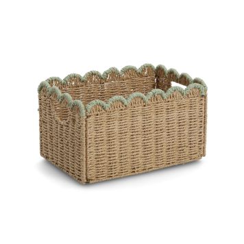 FÖRVARINGSKORG ZELLER 38X25CM BRUN/MINT