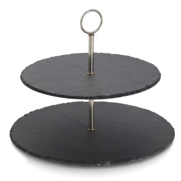 SERVERINGSFAT ZELLER ETAGE 30X30X23CM SVART