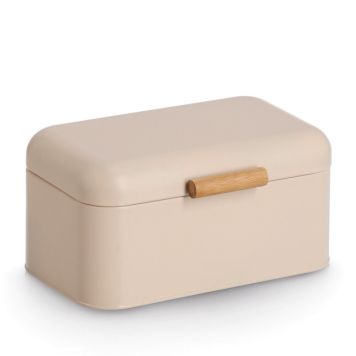 BRÖDLÅDA ZELLER METALL/BAMBU BEIGE