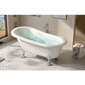 BADKAR NORTIQ VICTORIA FRISTÅENDE VIT 150CM
