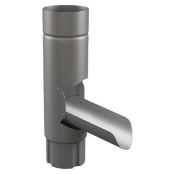 FÄLLBAR UTKASTARE ARECO 90MM MÖRK SILVERMETALLIC