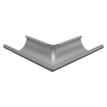 RÄNNVINKEL ARECO YTTER 125MM 90° MÖRK SILVERMETALLIC
