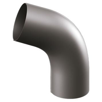 RÖRBÖJ ARECO 90MM MÖRK SILVERMETALLIC